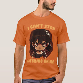 T-shirt Je ne peux pas arrêter de regarder la fille d'anim