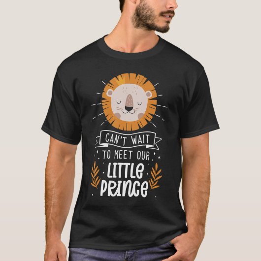 T-shirt Je ne peux pas attendre de rencontrer notre petit (Devant)