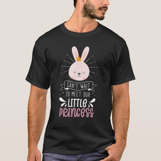 T-shirt Je ne peux pas attendre de rencontrer notre petit  (Devant)