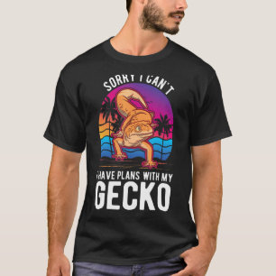 T-shirt Je ne peux pas avoir de plans avec mon Gecko