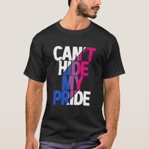 T-shirt Je ne peux pas cacher mon drapeau bisexuel LGBTQ