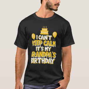 T-shirt Je ne peux pas garder le calme C'est la célébrité