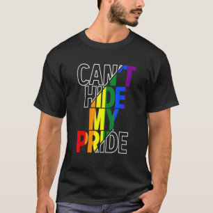 T-shirt Je ne peux pas masquer ma fierté Lgbtq Gay pride d