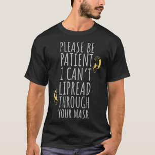 T-shirt Je ne peux pas me répandre à travers votre masque
