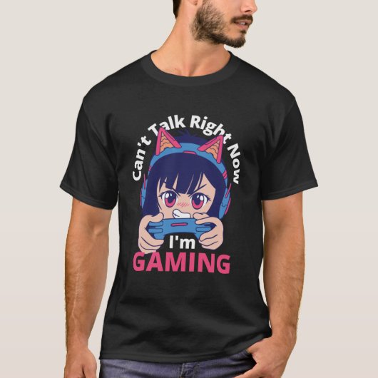 T-shirt Je ne peux pas parler maintenant Je suis Jeu Gamer (Devant)