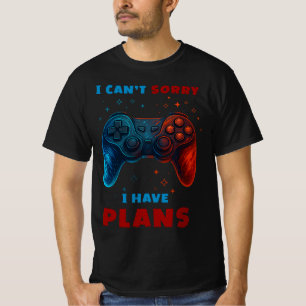 T-shirt Je ne peux pas regretter d'avoir des plans de jeu