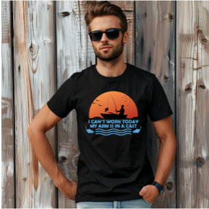 T-shirt Je ne peux pas travailler aujourd’hui, mon bras es