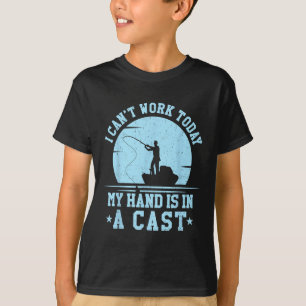 T-shirt Je ne peux pas travailler aujourd'hui mon bras est