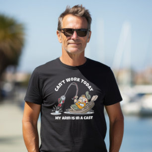 T-shirt Je ne peux pas travailler aujourd'hui Mon bras est