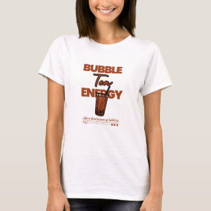 T-shirt Je ne peux pas vivre sans thé à bulles.