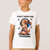 T-shirt Je ne peux pas vous entendre jouer (Devant)