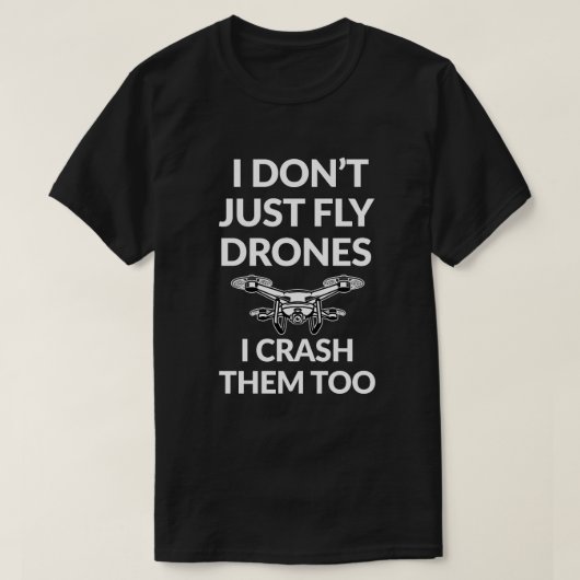 T-shirt Je ne pilote pas simplement la chemise drôle de (Design devant)
