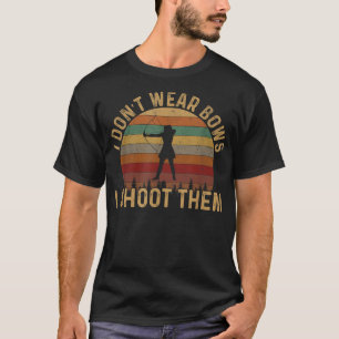 T-shirt Je ne porte pas de nœuds, je les tire, archery fil