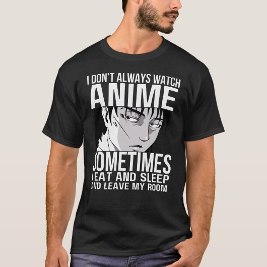 T-shirt Je ne regarde pas toujours Anime Anime Merch Avers (Devant)