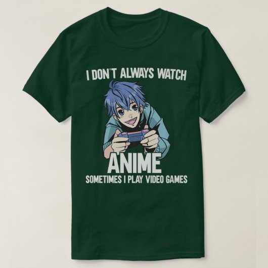 T-shirt Je ne regarde pas toujours des anime parfois je jo (Design devant)