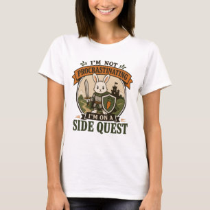 T-shirt Je ne remets pas à plus tard Chevalier Lapin Quête