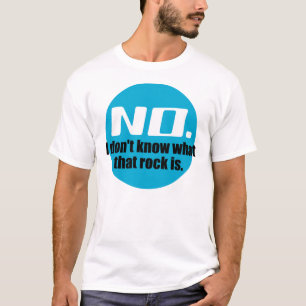 T-shirt Je ne sais pas ce que cette roche est (Bleu)