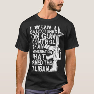 T-shirt Je ne serai pas sermonné sur le contrôle des armes
