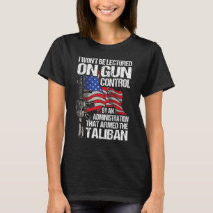 T-shirt Je ne serai pas sermonné sur le contrôle des armes