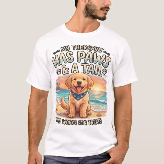 T-shirt "Je ne suis ici que pour caresser les chiens"