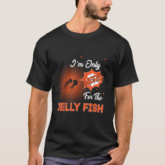 T-shirt Je ne suis ici que pour le poisson gelé (Devant)