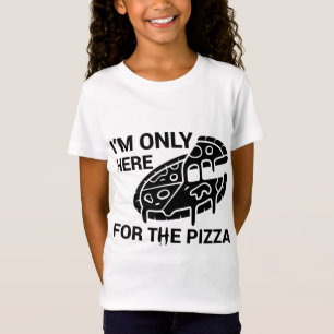 T-Shirt Je ne suis ici que pour Pizza Funny Pizza Funny Pi