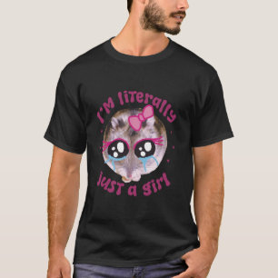 T-shirt je ne suis littéralement qu'une fille tristement h