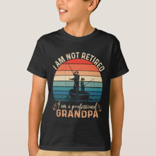T-shirt Je ne suis pas à la retraite, je suis un grand-pèr