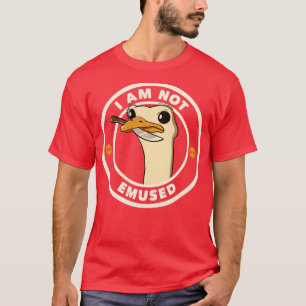 T-shirt Je ne suis pas amusé Funny Emu par Tobe Fonseca