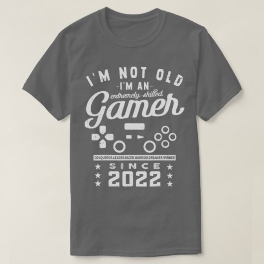 T-shirt Je Ne Suis Pas Ancien Im A Compétent 2022Videogame (Design devant)