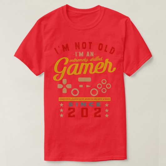 T-shirt Je Ne Suis Pas Ancien Im A Compétent 2024Videogame (Design devant)