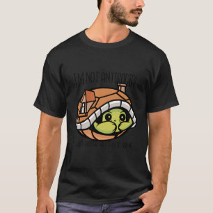 T-shirt Je Ne Suis Pas Antisocial Je Préfère Juste Rester