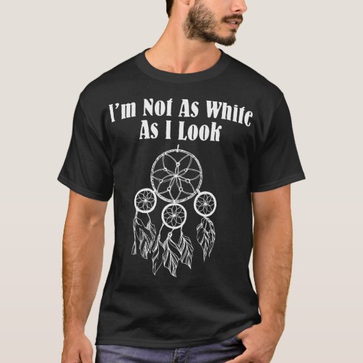T-shirt Je ne suis pas aussi blanc que je l'ai l'air d'un  (Devant)