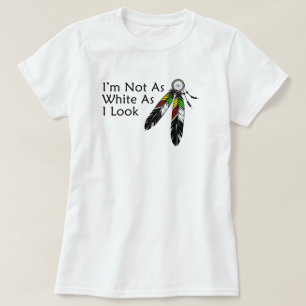 T-shirt Je ne suis pas aussi blanche que je l'ai l'air amé