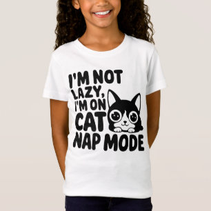 T-Shirt Je ne suis pas blonde, je suis en mode Nap chat
