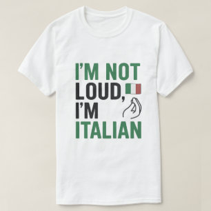 T-shirt Je ne suis pas brud, je suis Italien Funny Italie