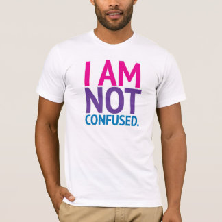 T-shirt Je ne suis pas chemise colorée confuse de fierté