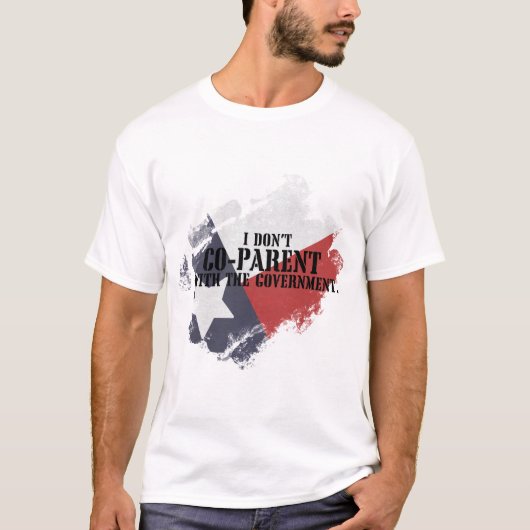 T-shirt Je ne suis pas co-parent avec le Tee - shirt du go (Devant)