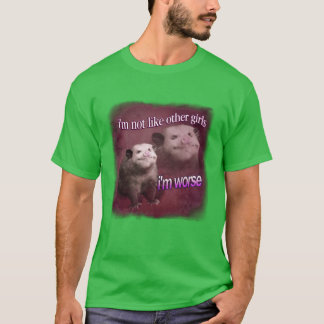 T-shirt Je ne suis pas comme les autres filles garçon