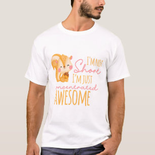 T-shirt Je ne suis pas court Je suis juste concentré stupé