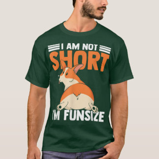 T-shirt Je Ne Suis Pas Courte Taille Amusante Corgi Chien