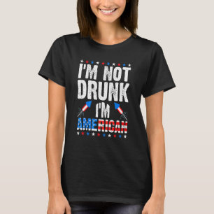T-shirt Je Ne Suis Pas Épuisé Im American Alcohol Booze 4 
