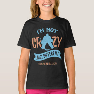 T-shirt Je ne suis pas fou gardien de hockey