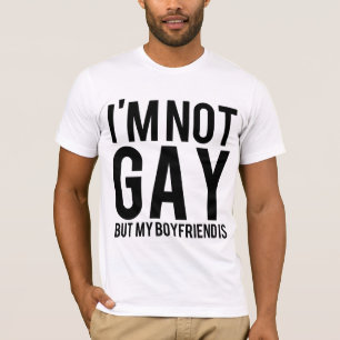 T-shirt Je ne suis pas gai mais mon ami est