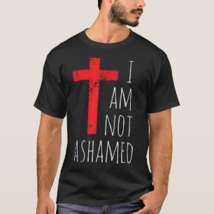 T-shirt Je ne suis pas gêné - Grande Croix Rouge - Gospel