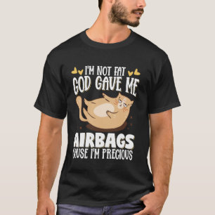 T-shirt Je ne suis pas gros Dieu m'a donné des sacs gonfla