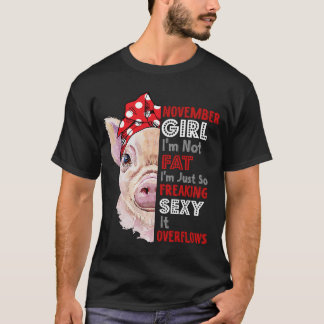 T-shirt Je ne suis pas gros Je suis juste si fâcheuse Sexy