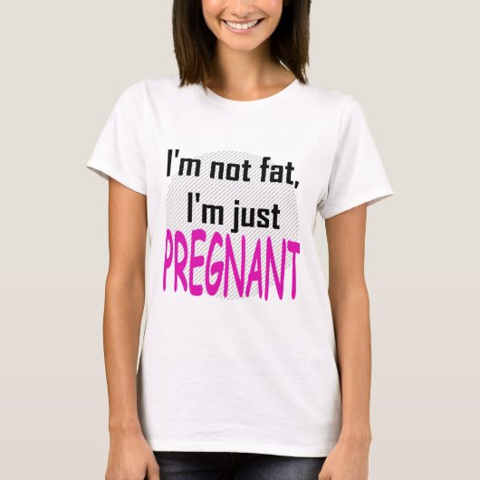 T-shirt Je ne suis pas gros, je suis simplement enceinte (Devant)