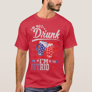 T-shirt Je ne suis pas ivre Je suis patriotique, Soirée de