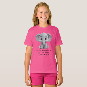 T-shirt Je ne suis pas l'éléphant dans la salle